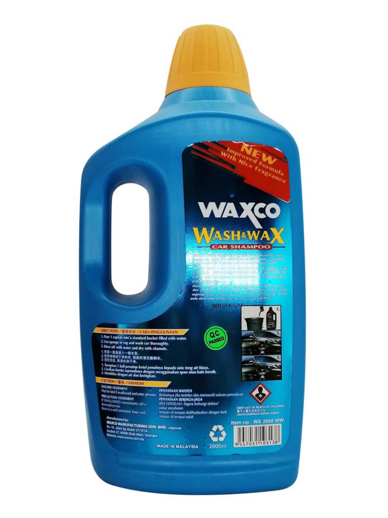 Wash Wax Car Shampoo Ml Waxco Auto Care