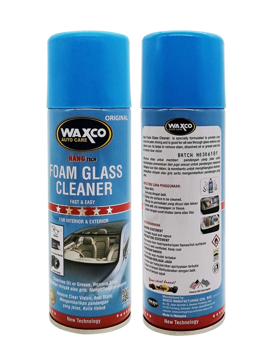 Foaming Glass Cleaner for Home and Autos