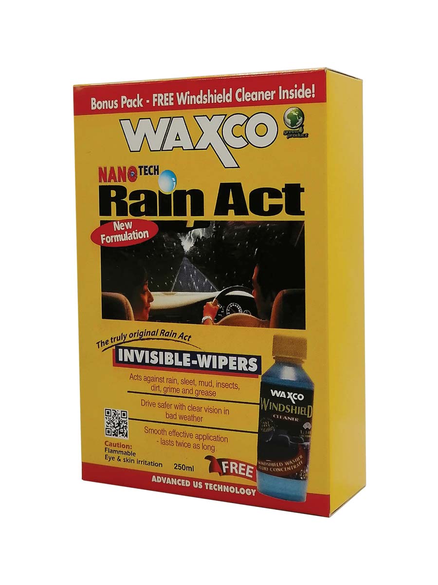 Rain Act 250 ml + Windshield Cleaner 120 ml – WAXCO Auto Care